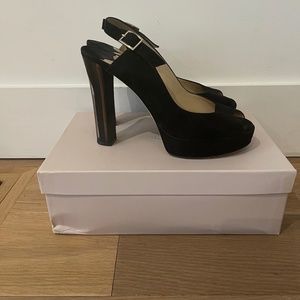 Jimmy Choo Lexi Slingbacks Black Suede size 39.5